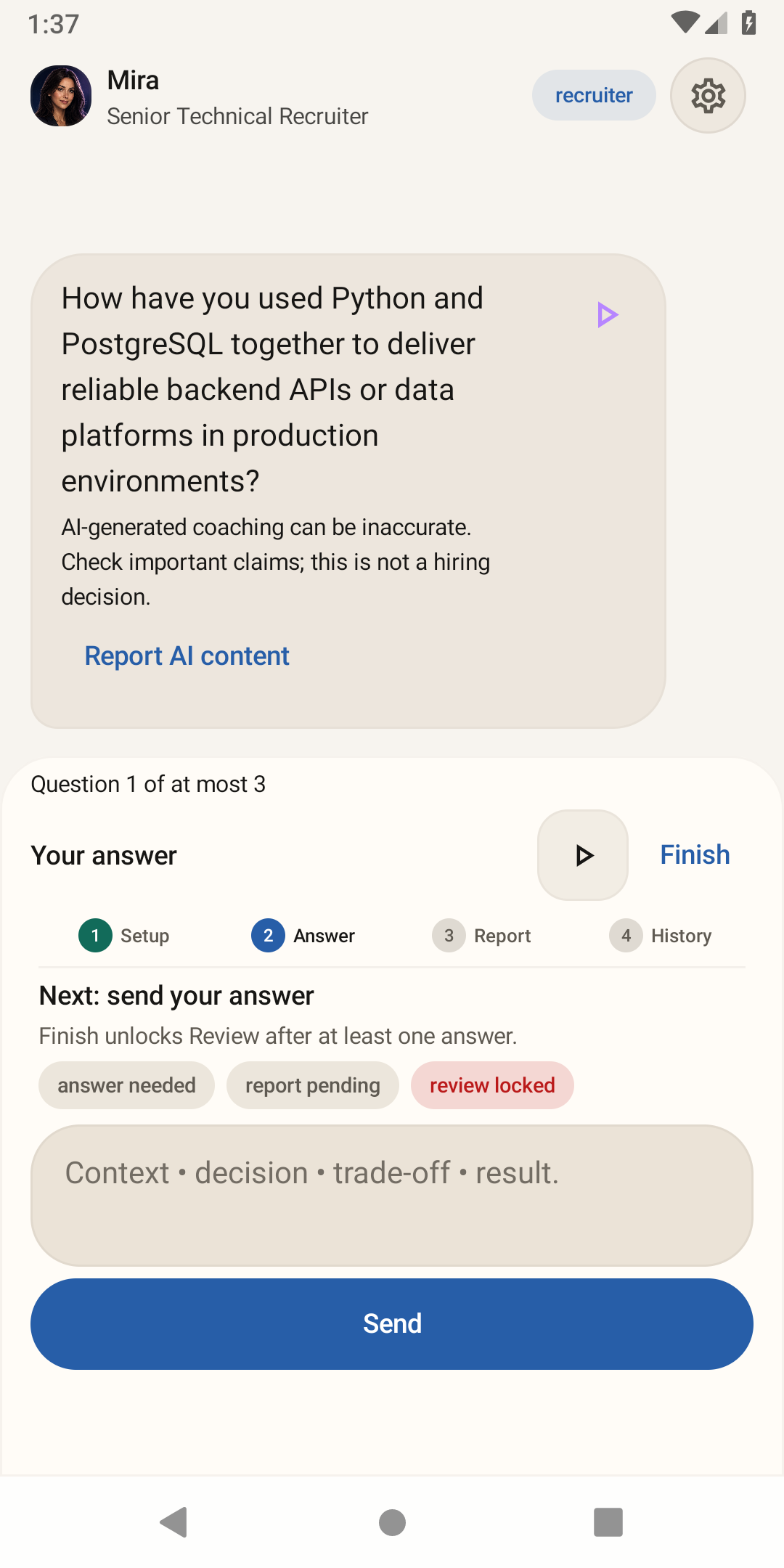 A practice interview question about Python and PostgreSQL